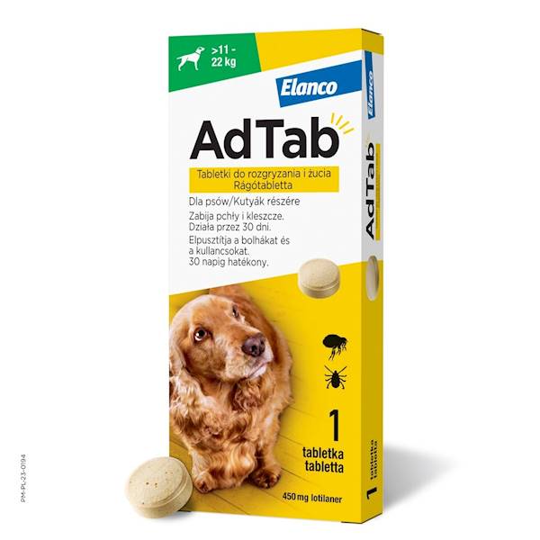 TABLETKI ADTAB PIES 450mg 11-22kg