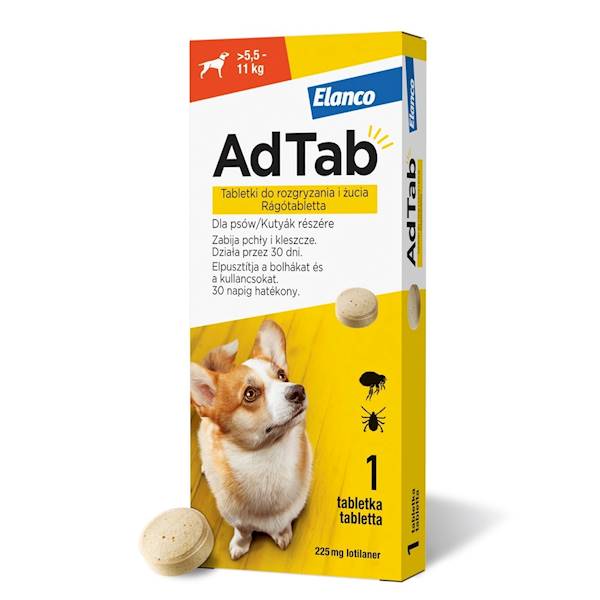 TABLETKI ADTAB PIES 225mg 5,5-11kg