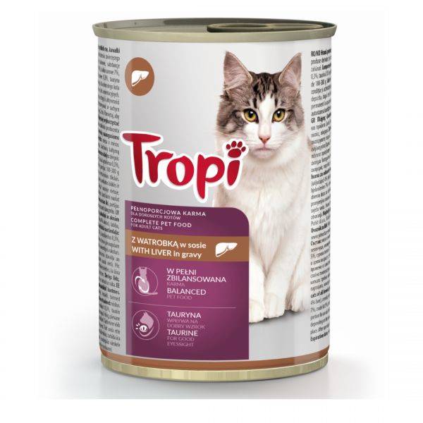 TROPI KOT - KAWAŁKI WĄTRÓBKA 415g