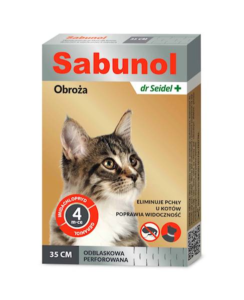 SABUNOL OBROŻA DLA KOTA p/p 35cm odblaskowa#