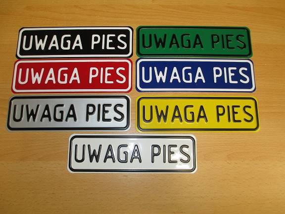 TABLICA UWAGA PIES MINI