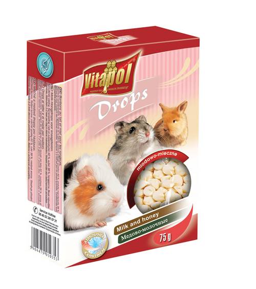 MENU DROPSY GRYZOŃ MLECZNO-MIODOWE 75g