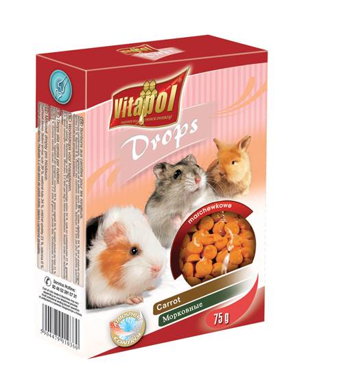 MENU DROPSY GRYZOŃ MARCHEWKA 75g