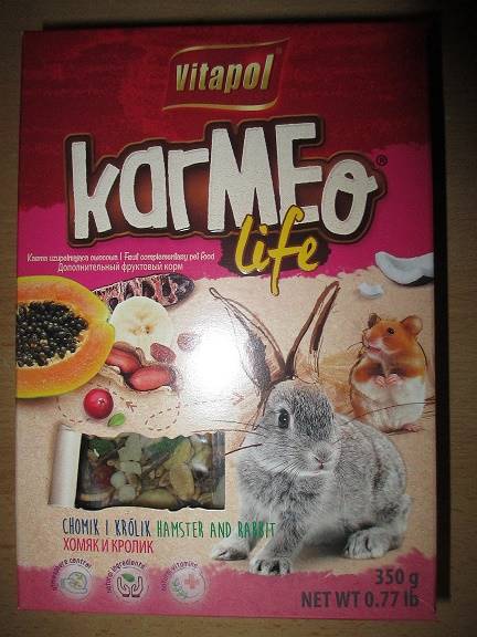 VITAPOL.CHOMIK I KRÓLIK -OWOCOWY KARMEO 350g