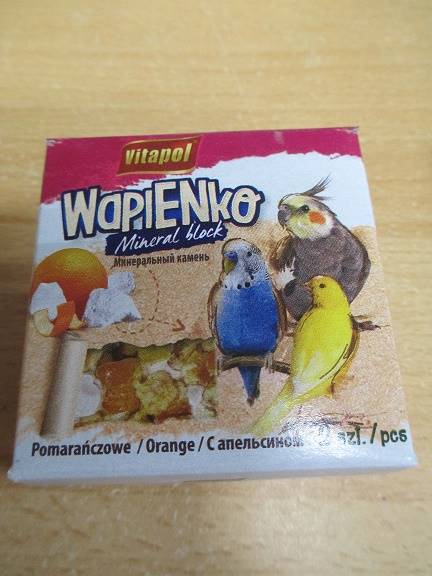 KOSTKA WAPIENNA PTAKI-POMARAŃCZA 35g