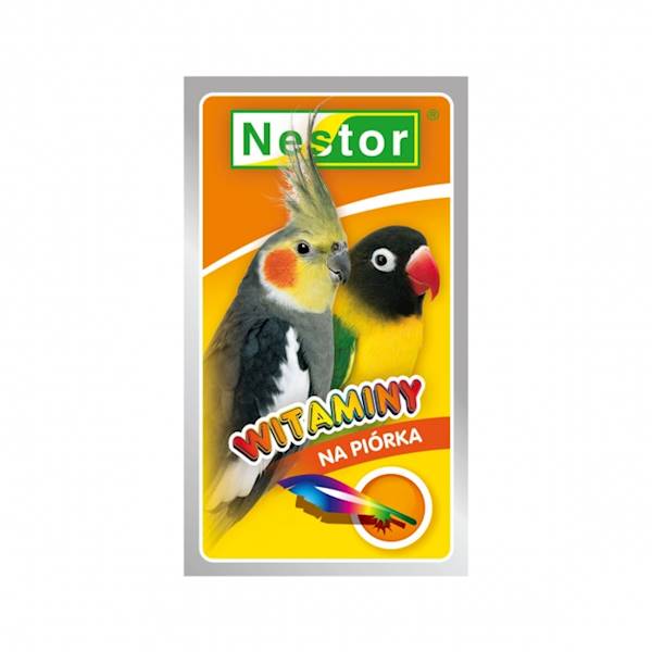 NESTOR WITAMINY 20g papuga średnia na piórka