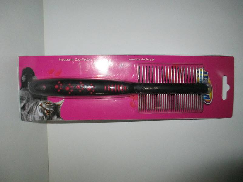 GRZEBIEŃ METALOWY DWUSTRONNY 21cm dla psa i kota