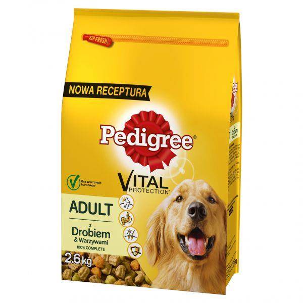 PEDIGREE 2,6kg DRÓB/WARZYWA *