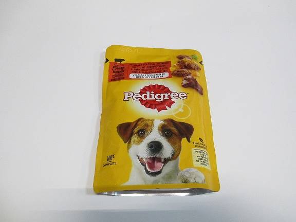 PEDIGREE 100g WOŁOWINA i wątróbka w galaretce *