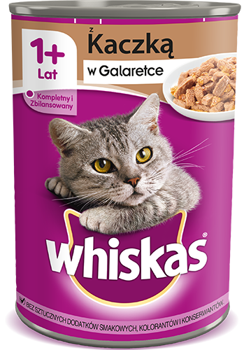 WHISKAS 400g KACZKA w galarecie *