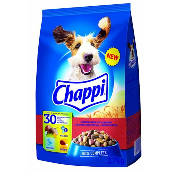 CHAPPI 2,7kg WOŁOWINA-DRÓB-WARZYWA *