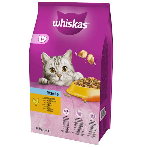 WHISKAS 14kg STERILE  *