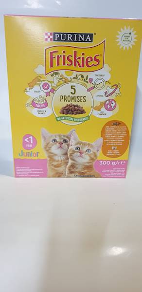 FRISKIES BOX 300g junior z kurczakiem i mlekiem*
