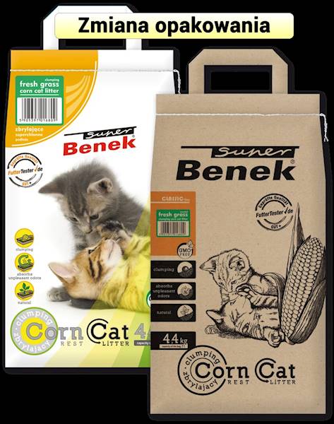 PIASEK S.BENEK CORN CAT ŚWIEŻA TRAWA 7L