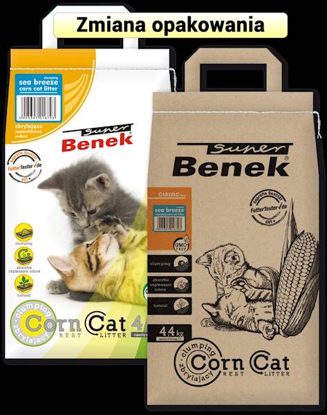 PIASEK S.BENEK CORN CAT MORSKA BRYZA 7L