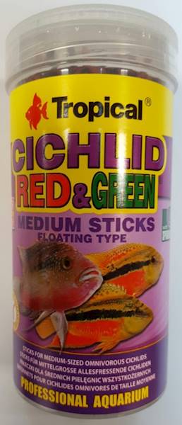 CICHLID RED&GREEN medium sticks 250ml/90g
