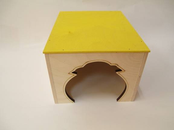 PINO DOMEK DLA ŚWINKI PŁASKI DACH MAŁY 15x21x12cm
