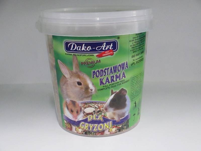 DAKO GRYZOŃ WIADRO 1L ( 0,6 KG)