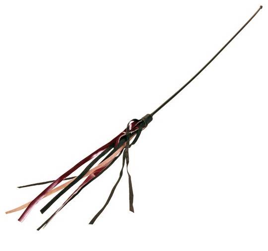 ZB.TX WĘDKA DLA KOTA z rzemykami 65cm