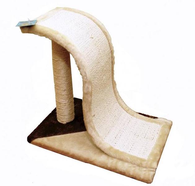DRAPAK FALA ZE SŁUPKIEM 34x35x25cm BEŻOWY YARRO