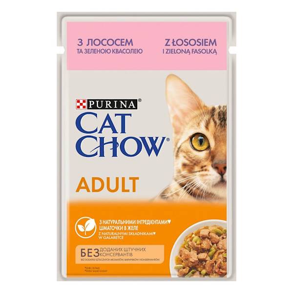 PURINA CAT CHOW 85 g łosoś/zielona fasolka *