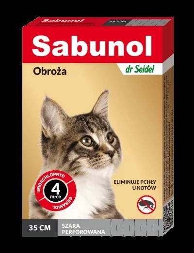 SABUNOL OBROŻA DLA KOTA p/p 35cm szara