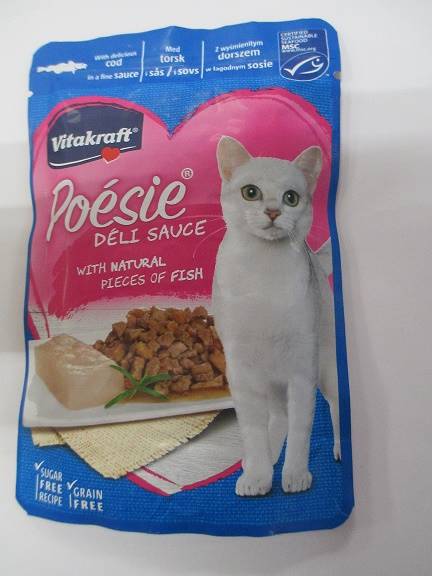 VITAKRAFT POESIE DORSZ 85G/KOT SASZ.