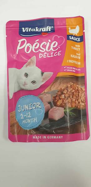 VITAKRAFT POESIE JUNIOR sasz.INDYK 85G/KOT