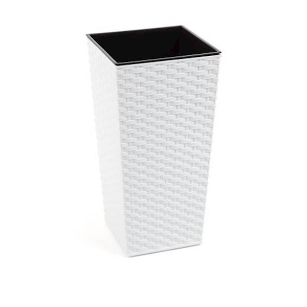 DONICA FINEZJA 190x190 RATTAN BIAŁY