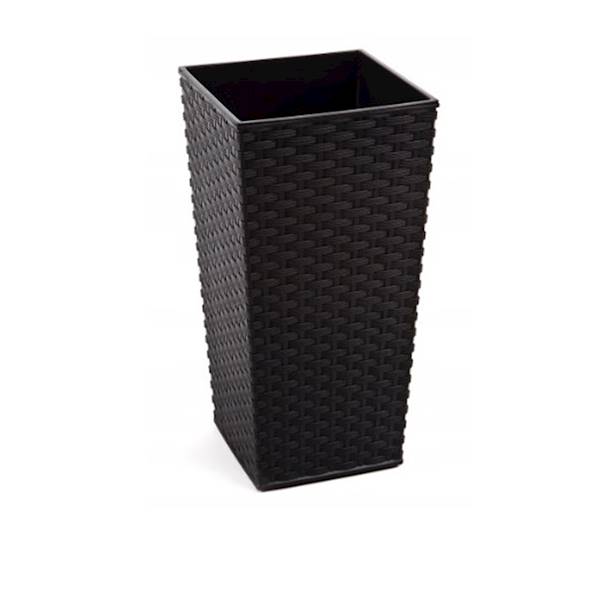 DONICA FINEZJA 190x190 RATTAN CZARNY