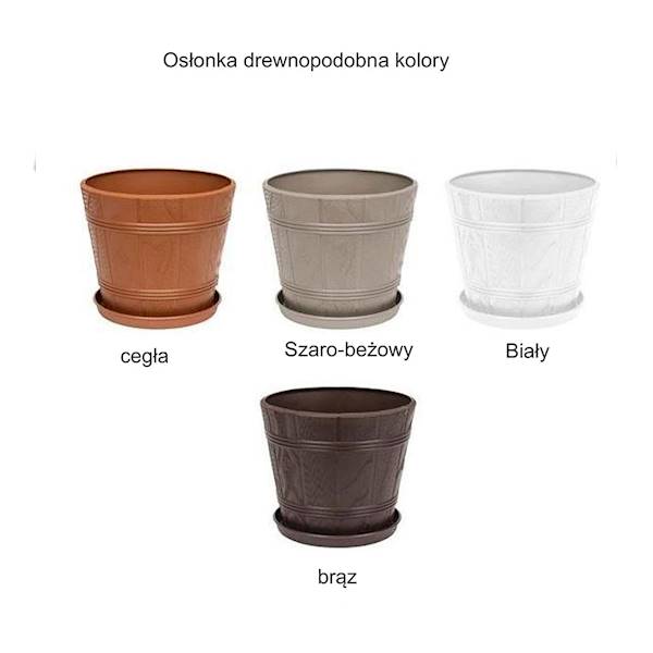 OSŁONKA DREWNOPODOBNA 4 BRĄZOWY