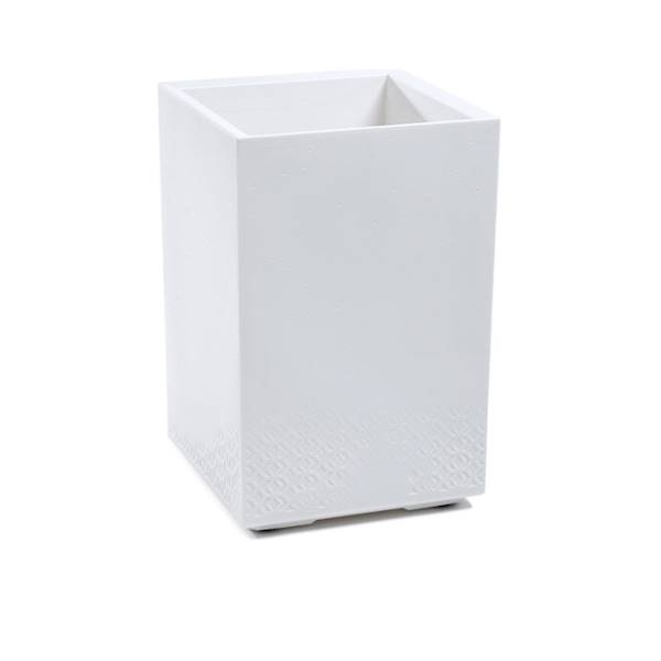 KWIETNIK KARO 400x400x600 BETON RECYCLED BIAŁY
