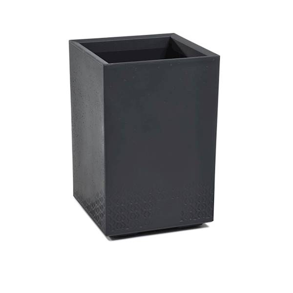 KWIETNIK KARO 400x400x600 BETON RECYCLED ANTRACYT
