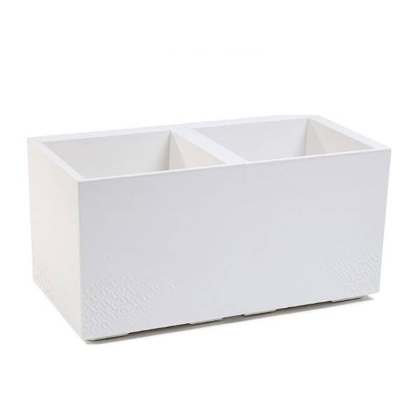 KWIETNIK KARO 800x400x400 BETON RECYCLED BIAŁY