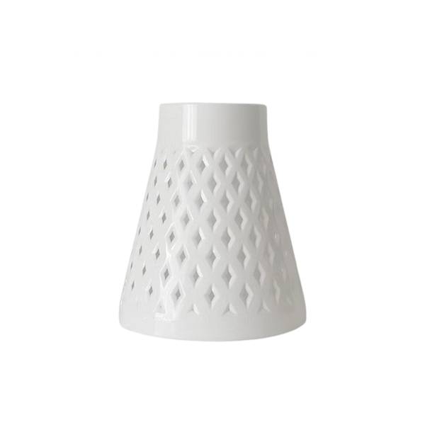 FLAKON AŻUR NOWY 12/25cm biały