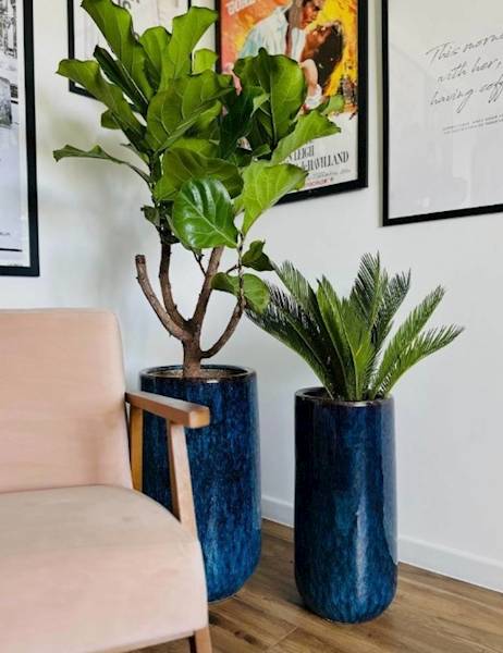 01.520. 54/59 KPL 2SZT. DONICA NIEBIESKA