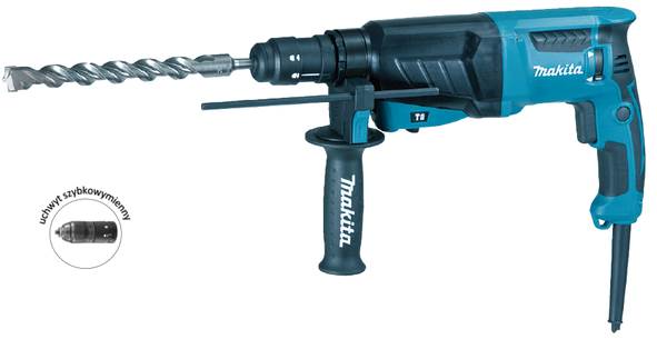 Młotowiertarka Makita z opcją kucia HR2630T