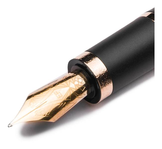PINEIDER-PIÓRO"ALCHEMIST- STROMBOLI BLACK-STEELNIB