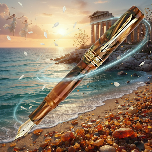 NETTUNO-PIÓRO N-E 2.0 ANEMONE GOLD TRIMS