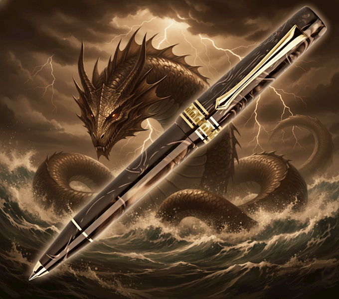 NETTUNO-DŁUGOPIS N-E 2.0 LEVIATANO GOLD TRIMS