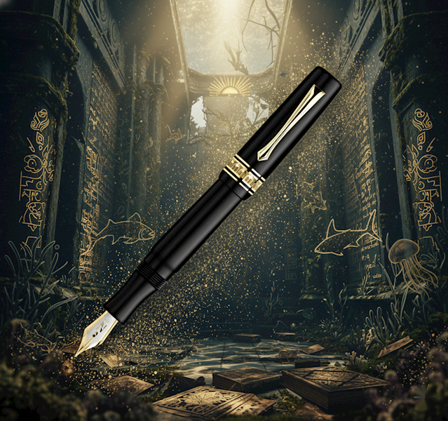 NETTUNO-PIÓRO N-E 2.0 PELAGOS MATTE GOLD TRIMS