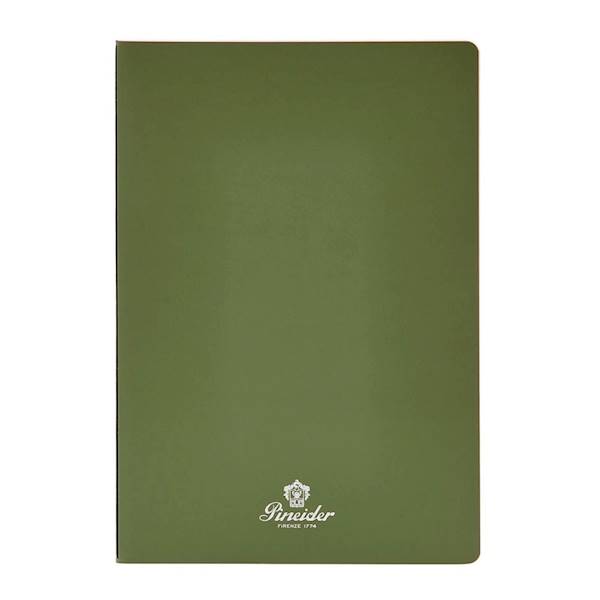 PINEIDER-NOTES QUADER JAZZ 14,5X21 80P-MIL. GREEN