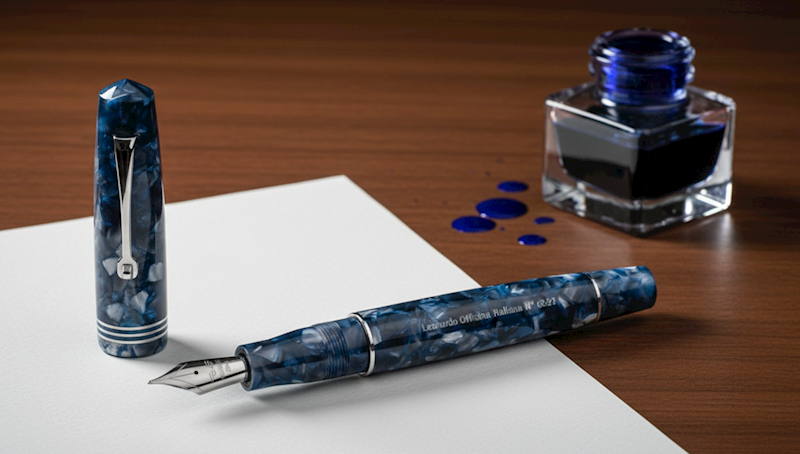LEONARDO-PIÓRO "MZ" BLUE SORRENTO,RHOD TRIMS,STEEL