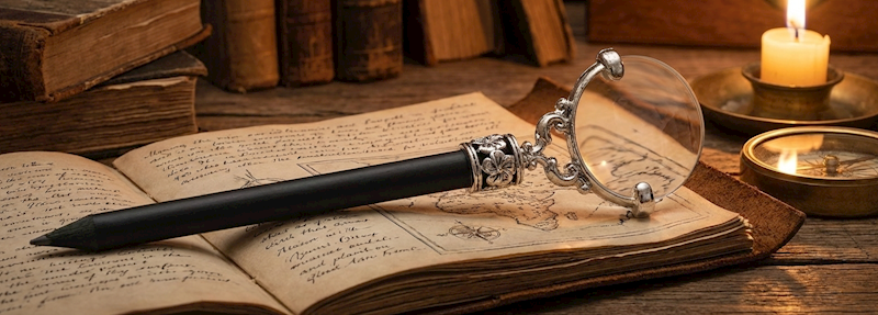 RUBINATO-OŁÓWEK Z OZDOBNĄ LUPĄ 25/91