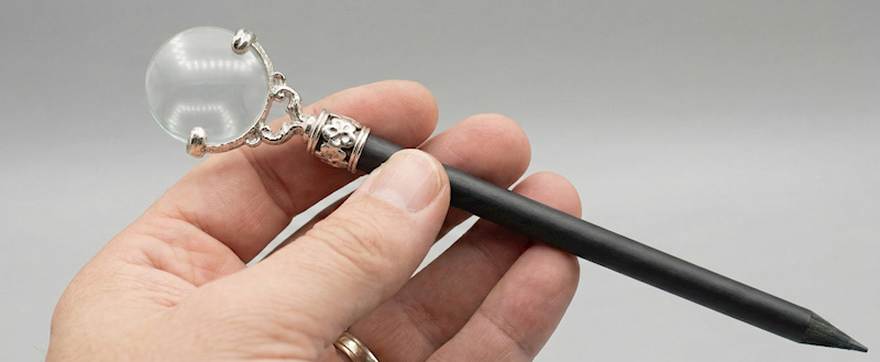 RUBINATO-OŁÓWEK Z OZDOBNĄ LUPĄ 25/91