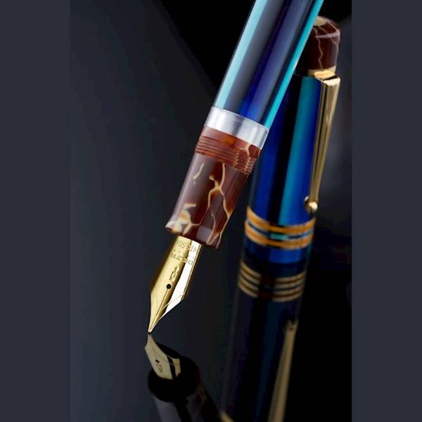 DELTA-PIÓRO"LAGO DI COMO", CELLULOID L.E.88, 14KT 