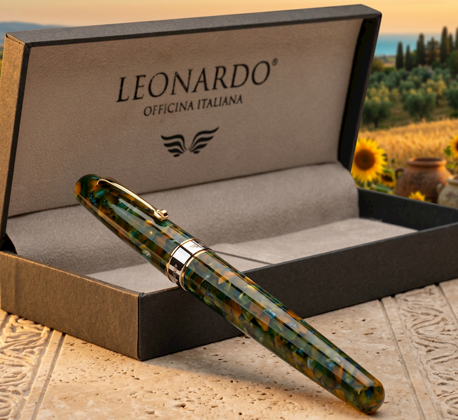 LEONARDO-PIÓRO-VIRTUOSA GIRASOLE GOLD TRIMS