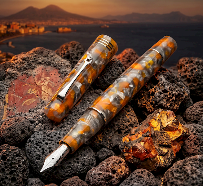 LEONARDO-PIÓRO "MZ" LAVA AND ASH  SILVER TRIMS