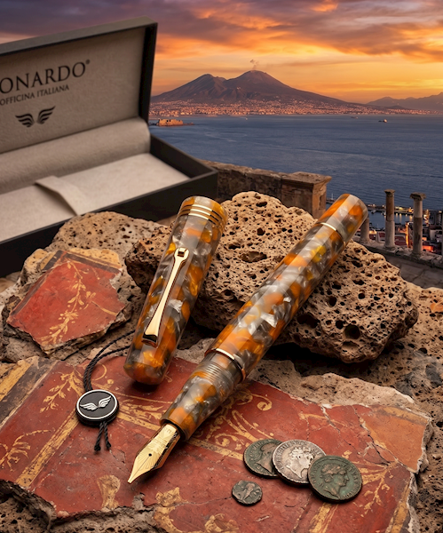 LEONARDO-PIÓRO "MZ" LAVA AND ASH GOLD TRIMS