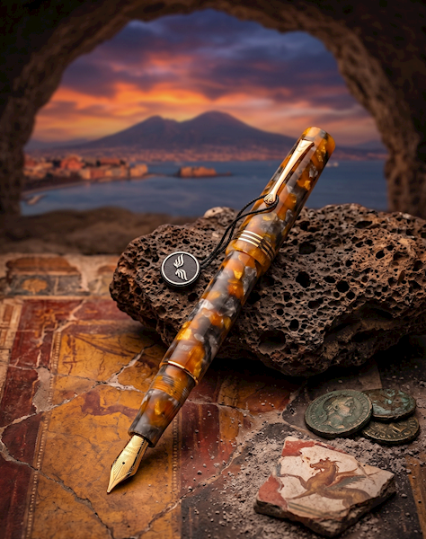 LEONARDO-PIÓRO "MZ" LAVA AND ASH GOLD TRIMS